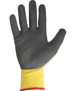Guanti in nylon e schiuma di lattice mod.G348842 taglia 10 senape/nero Lavoro
