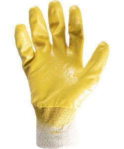 Guanti in cotone e nitrile mod.G5050 taglia 9 giallo/bianco Lavoro