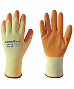 Guanti in cotone e lattice mod.G0310 taglia 9 bianco/arancione Lavoro