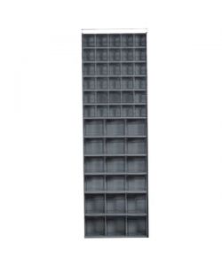 Mobilplastic Mobile 1 Anta Fissa 66x25 h200 cm - Cassetti PET Trasparenti