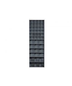 Mobilplastic Mobile 1 Anta Fissa 66x25 h200 cm - Cassetti PET Trasparenti