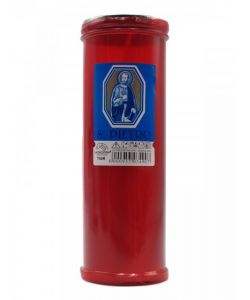 La Piacentina Lumini Rossi N.50 Cero Grande 50 Pezzi Colore Rosso