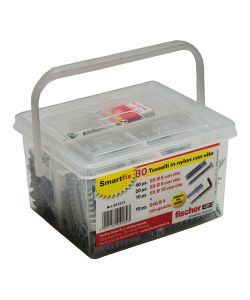 Smartfix box 80 Tasselli con Vite Assortiti