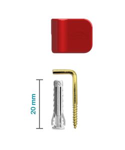 Fischer Tasselli Assortiti con Viti e Ganci 80 Pezzi - Trasparente