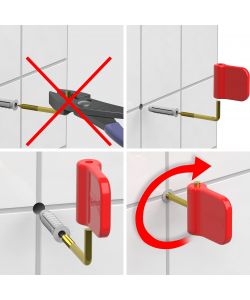 Fischer Tasselli Assortiti con Viti e Ganci 80 Pezzi - Trasparente