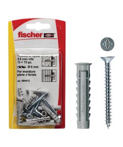 Fischer Tasselli SX 6 S K con vite (15 Pz.)