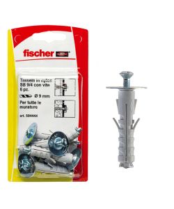 Fischer Tasselli a espansione SB 9/4 K con vite (6 Pz.)