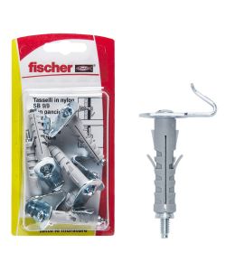 Fischer Tasselli a espansione SB 9/8 K con gancio corto (6 Pz.)