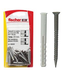 Fischer Tasselli a percussione N 4X35 K con vite (25 Pz.)