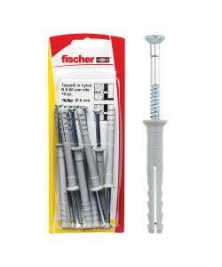 Fischer Tasselli a percussione N 6X80 K con vite (15 Pz.)