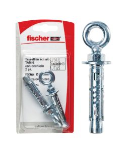 Fischer Tasselli acciaio TA M 6 O K con occhiolo (2 Pz.)