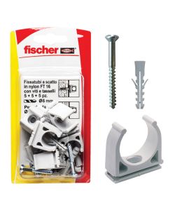 Fischer Clip fissatubo FT 16 K (5 Pz.)
