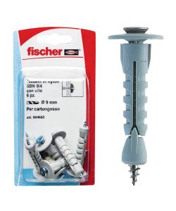 Fischer Tasselli cartongesso SBN 9/2 K con gancio medio (6 Pz.)