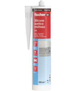 Fischer Silicone Acetico Multiuso Antimuffa - Testa di Moro - 280 ml