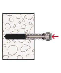 Fischer Tassello SX in Nylon 40 mm x 8 mm - 10 pezzi
