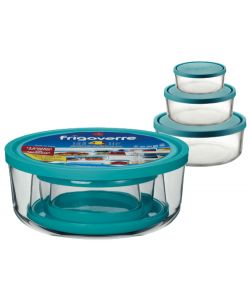 Contenitori Frigoverre Set 4 Pz.Tondi