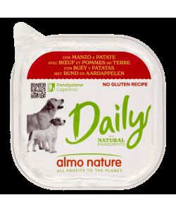 Almo Nature Daily Manzo Patate 300g - Alimento completo Cani Adulti