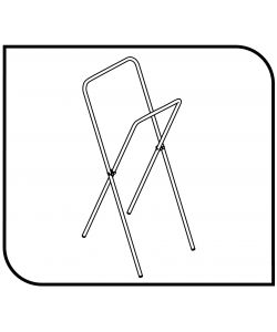 Gimi Pattumiera Portasacco Pieghevole con Coperchio 65x105x82 h cm