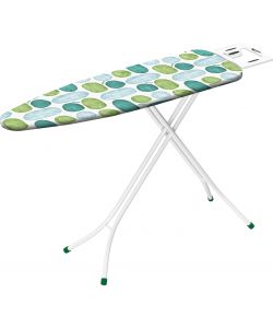 Asse da Stiro Bianco Regolabile 144x38 cm con Portacaldaia