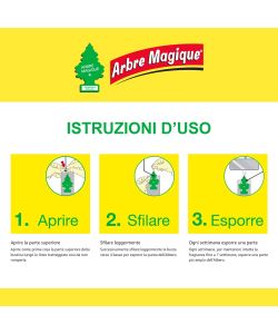 Arbre Magique Profumatore Auto Vaniglia - Fragranza Dolce e Tropicale