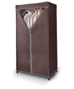 Misterpack Armadio in Tessuto TNT - Marrone - 75x50x145 cm