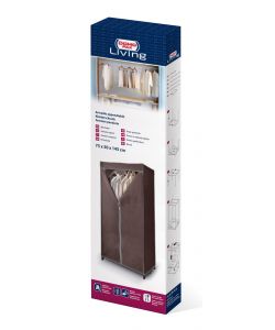 Misterpack Armadio in Tessuto TNT - Marrone - 75x50x145 cm