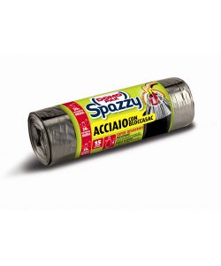 Domopak Spazzy Acciaio con Bloccasac 30 l