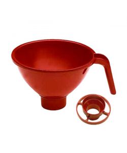 Rigamonti Imbuto Invasatore Plastica 17,5 cm Rosso con Riduttore