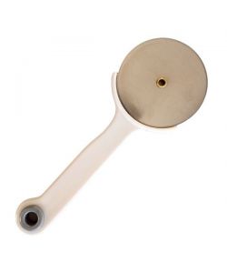 Rigamonti Taglia Pizza 18 cm Acciaio Inox Manico Plastica Bianco