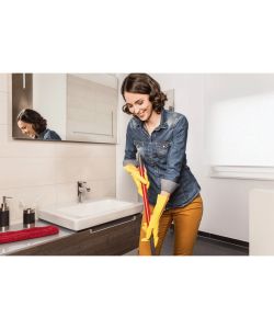 Vileda Guanti Universali M Beige Impermeabili Riutilizzabili ComfortPlus