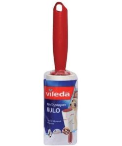 Vileda Rullo Adesivo Margherita Maxi 58 Fogli Rosso/Bianco per Tessuti