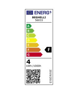 Lampadina a Led EcoLED MR16 95gr ECOMR16 LED 4W 12V GU 5.3 3000K Luce Calda