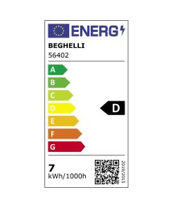 Beghelli Lampadina Led Zafiro Goccia E27 - 7W 1000lm 2700K