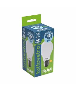 Lampadina a Led Tuttovetro Goccia 7W E27 6K5 Luce Fredda