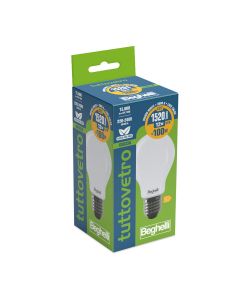 Lampadina a Led Tuttovetro OP Goccia 12W E27 3K Luce Calda