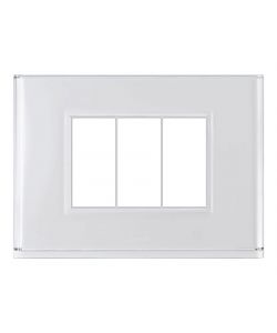 Beghelli Placca Interruttore Lite 3FR Bianca Dom-e - Controllo Colori