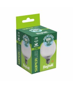 Lampadina a Led SuperLED Globo 1600lm 16W E27 6500K Luce fredda