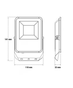 Beghelli Proiettore Bianco LED Floodlight 20W con Sensori di Movimento