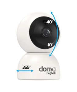 Beghelli Videocamera Sicurezza Dom-e Motion Plus Bianco - WiFi e App