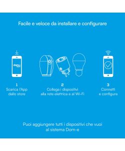 Beghelli Videocamera Sicurezza Dom-e Motion Plus Bianco - WiFi e App