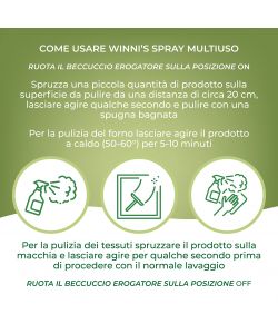 Winni's Sgrassatore Spray Universale Ipoallergenico 500 ml