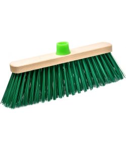 Apex Scopa da Esterni Verde con Setole Extra-Resistenti 35 cm