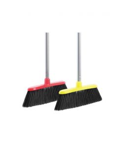 Apex Scopa Fluo con Manico in Metallo e Paletta - Colori Assortiti