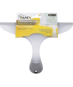 Apex Spatola Tergivetro Ergonomica 25 cm Bianco Grigio per Doccia e Vetri