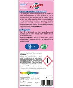 Fulcron Detergente Neutro per Pavimenti 1L - Profumo Brezza Marina