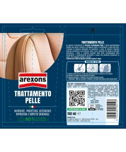 Arexons Trattamento Pelle 150ml - Pulizia e Lucidatura per Rivestimenti in Pelle