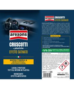 Arexons Cruscotti Effetto Satinato 400ml - Lucida e Protegge Superfici