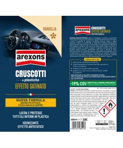 Arexons Cruscotti Satinati 400ml Vaniglia - Rinnova e Protegge Plastica
