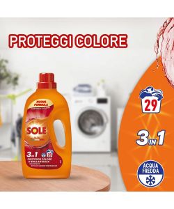 Sole Detersivo Lavatrice Proteggi Colore Olio Argan 1,3L - 29 Lavaggi