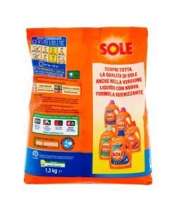 Sole Polvere Lavatrice Bianco Splendente 1.3kg per 26 Lavaggi